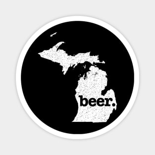 Michigan Beer Home Love Distressed Magnet